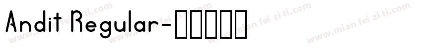 Andit Regular字体转换